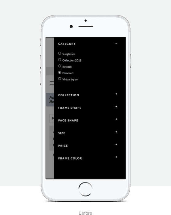 Screenshot Before