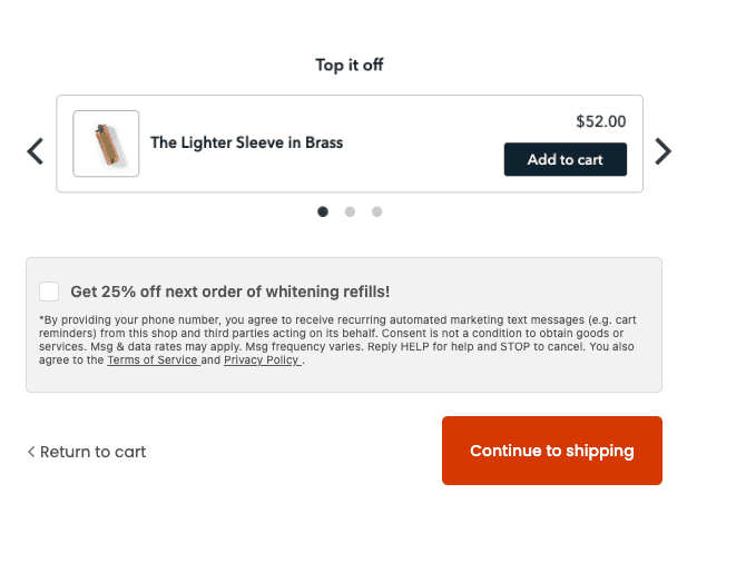 shopify checkout
