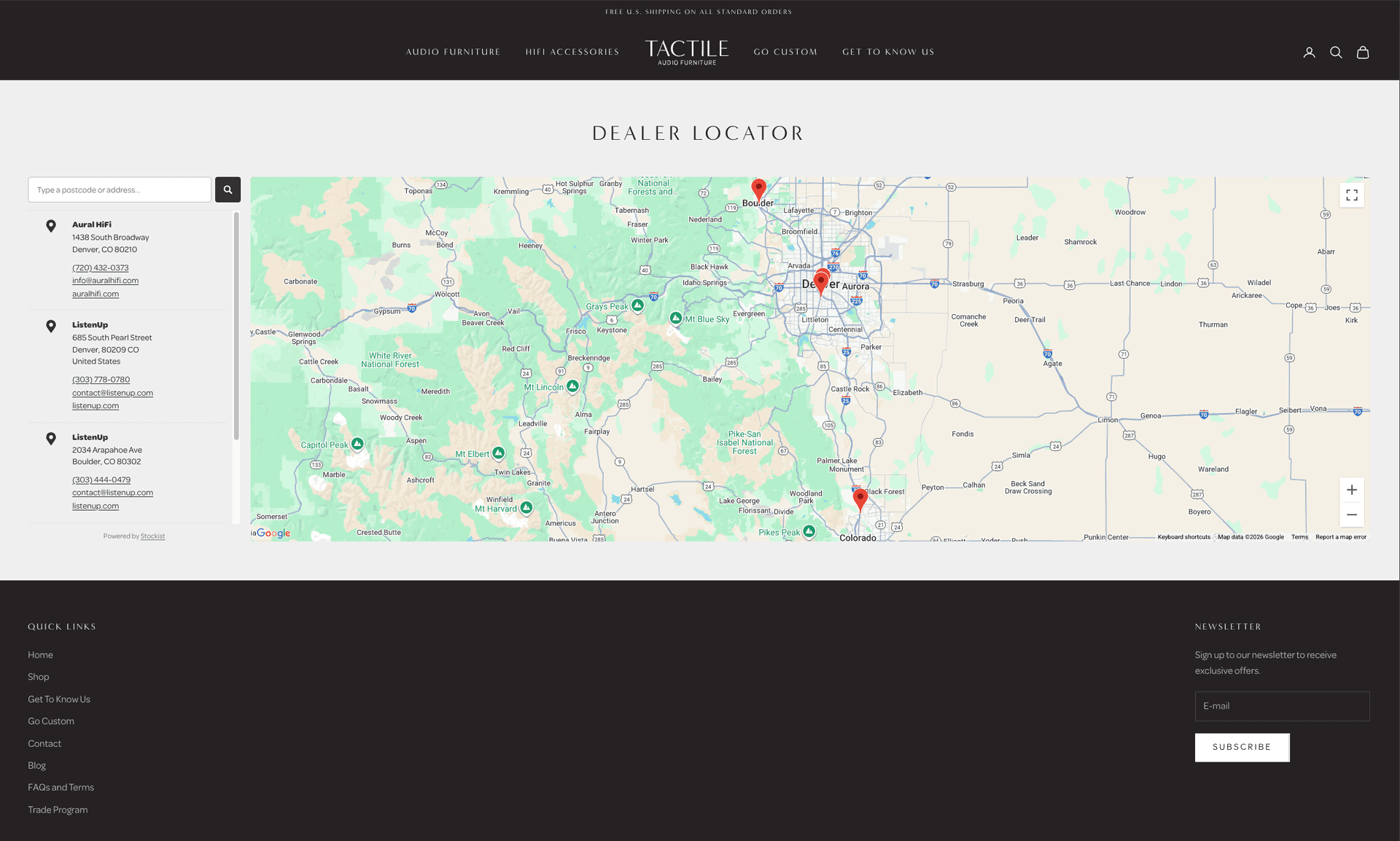 Tactile Audio Furniture