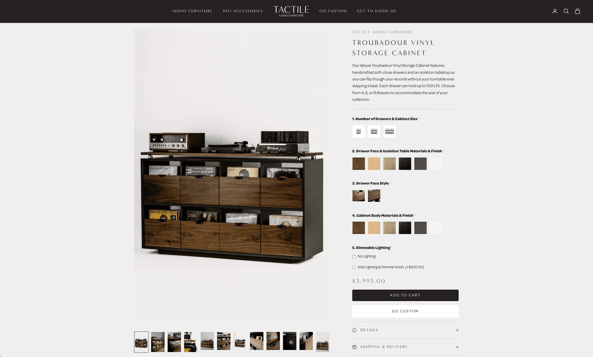 Tactile Audio Furniture