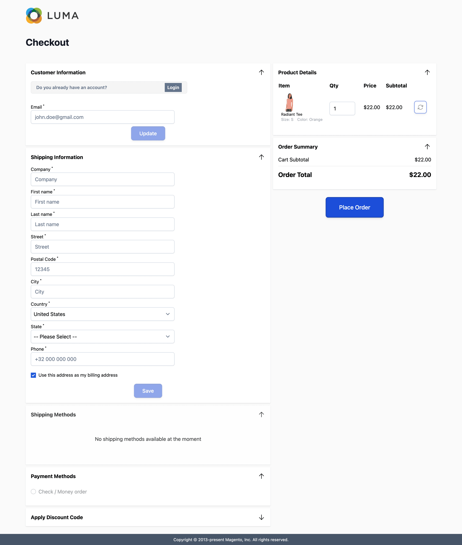 app checkout clean test checkout