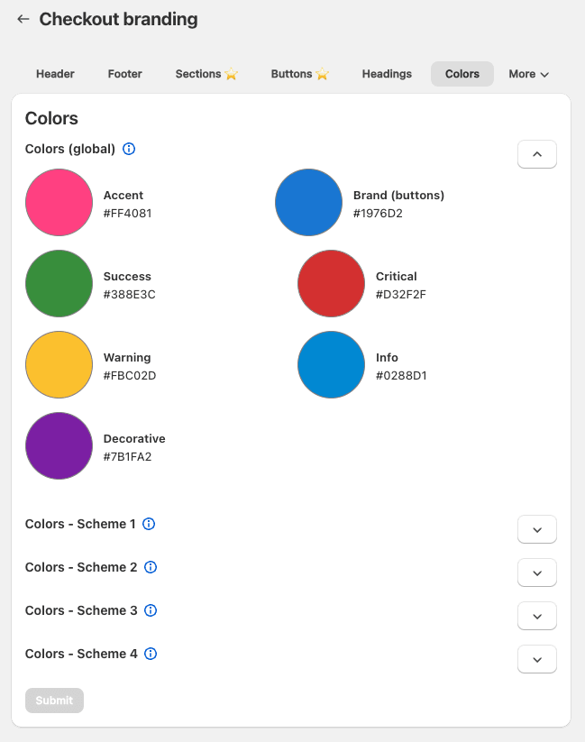 customize checkout