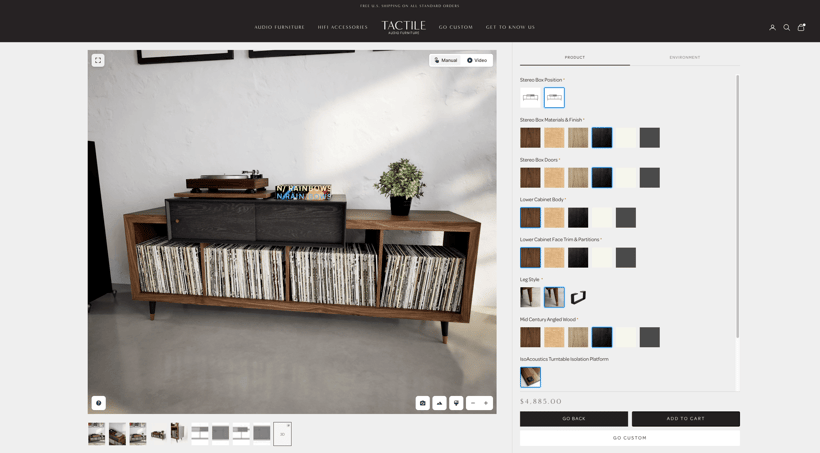 Tactile 3D Configurator