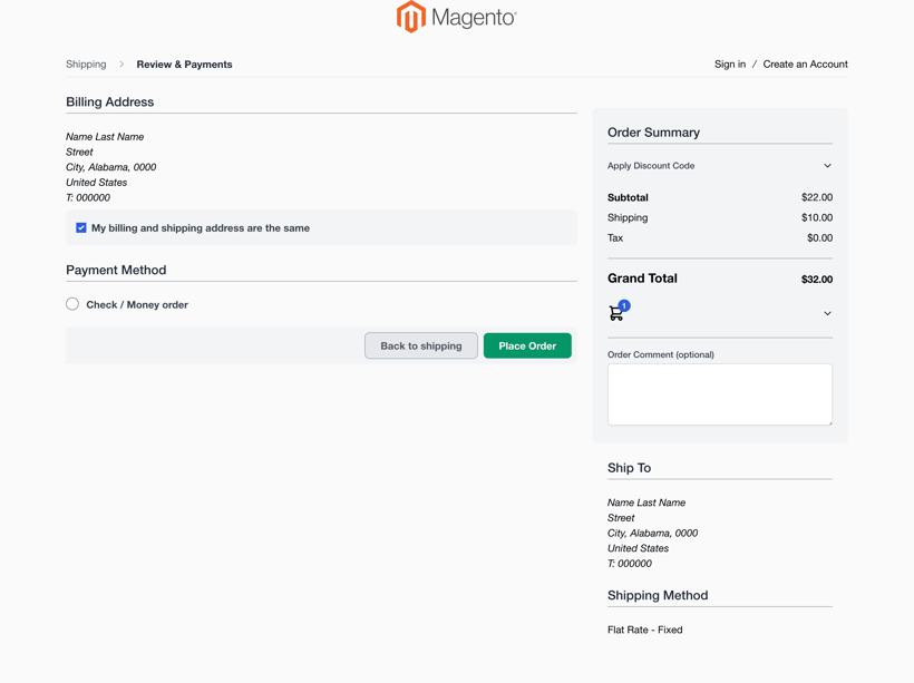 app checkout clean test checkout