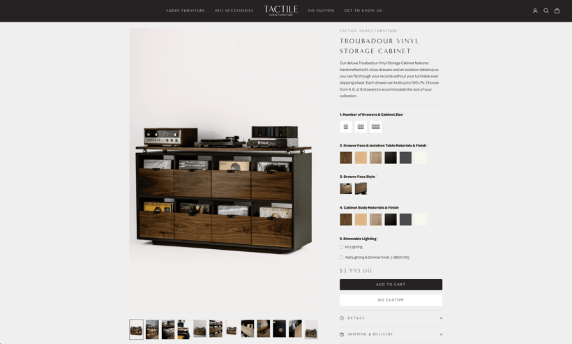 Tactile Audio Furniture