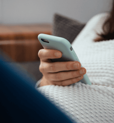 A person holding a phone